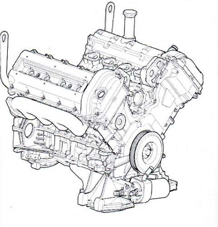 Μηχανή jaguar s-type 4200cc v8 model 2002-