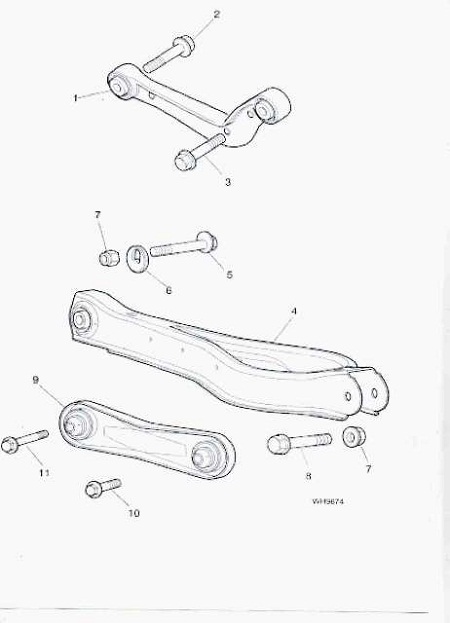 Ψαλίδι οπίσθιο άνω και κάτω jaguar x-type