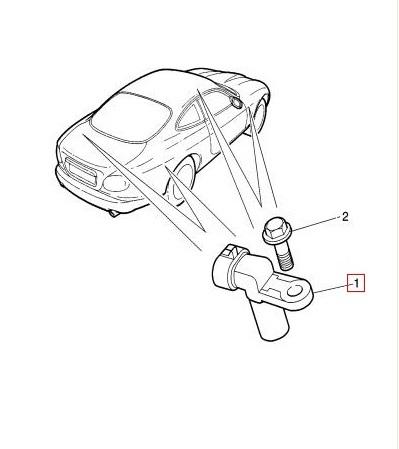 Αισθητηράς ABS εμπρός Jaquar XKR