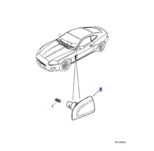 Φλας Φτερού Jaguar XK Model 2006-14