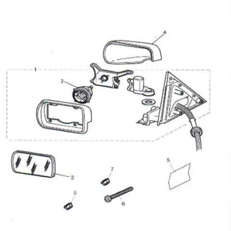 Καθρέπτης ηλεκτρικός jaguar s-type