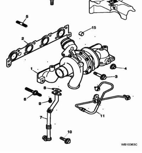 Turbo και φλάτζα και σωληνάκι Jaguar X-Type 2000cc TD All
