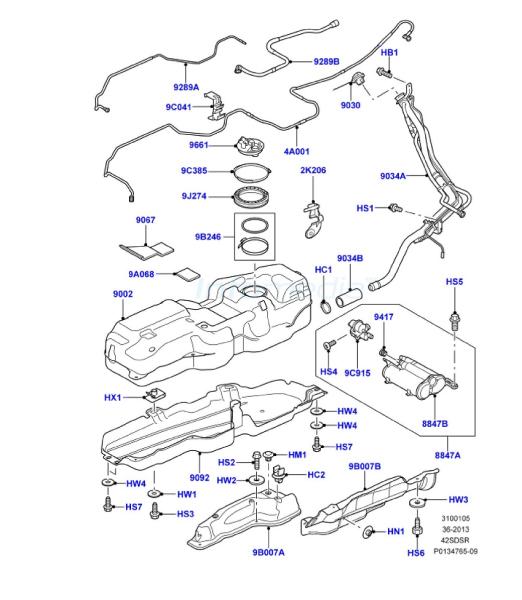 Ρεζερβουάρ Range Rover Sport -Model2009