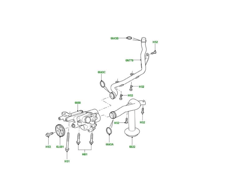 Αντλία Λαδιού Range Rover Sport 5000cc V8 Model 2010-13