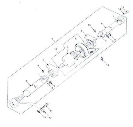 Άξονας κεντρικός εμπρός και πίσω Freelander model 1998 - 2005