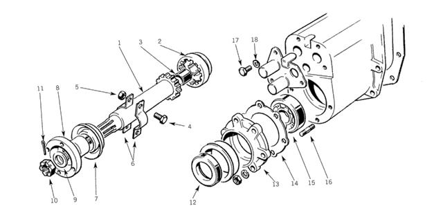 Άξονας και ρουλεμάν σαζμάν land rover 90 - 110 2a - 3