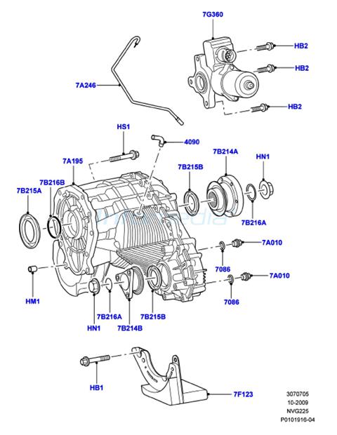 Διαφορικό εμπρός (transfer) range rover lt322 model 2002 - 2009