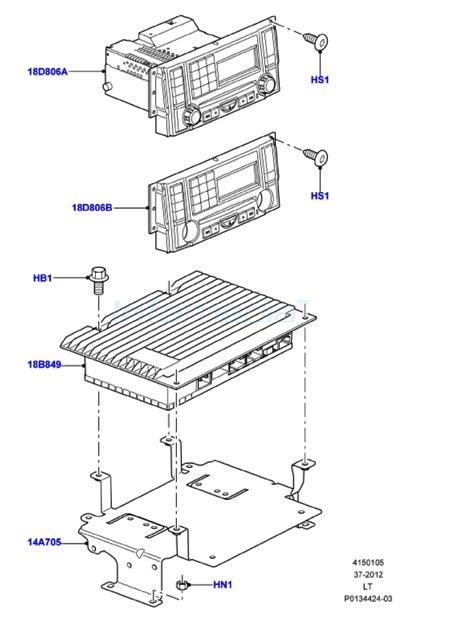 Ραδιο cd και ενισχυτής Range Rover Sport Model2005-09