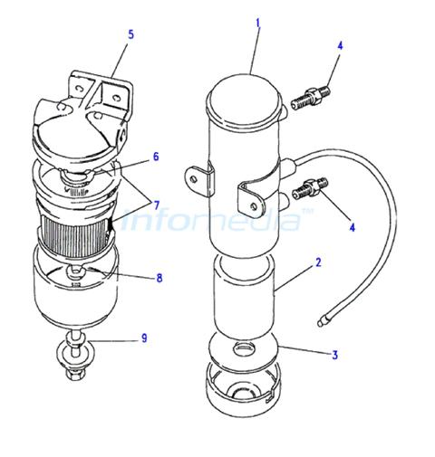 Φίλτρο βενζίνης και βάση φίλτρου Land Rover 90-110 Model1987-2006