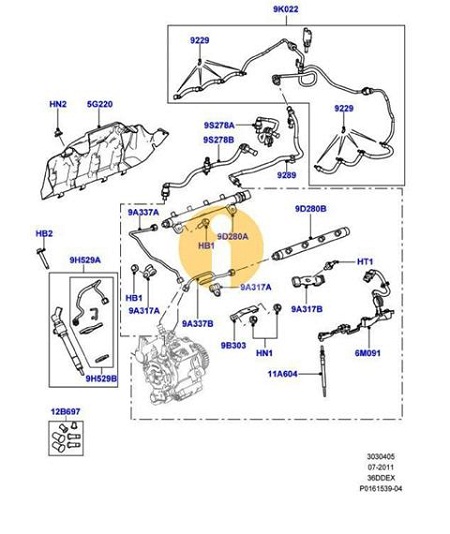 Μπεκιέρα και μπεκ injection Rang Rover sport 3600cc v8 diesel