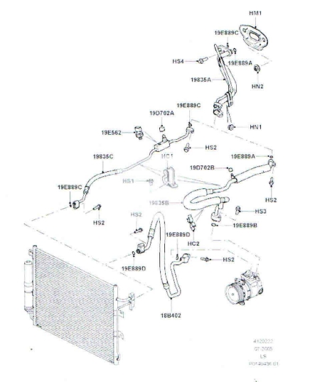 Σωλήνες ac Land Rover Discovery III 2.7 D V6
