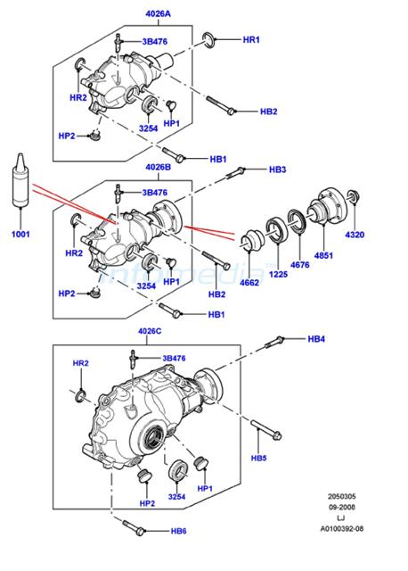 Διαφορικό εμπρός Range rover lt322 -Model2009