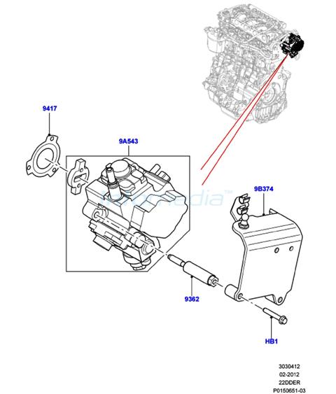 Αντλία πετρελαίου Freelander 2200cc Diesel Model2006-