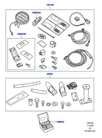 Kit προβολέων ομίχλης Discovery III Model 2005-09
