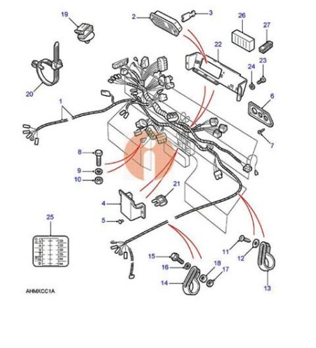 Πλεξούδα οργάνων lr 90 - 110 3.500cc v8