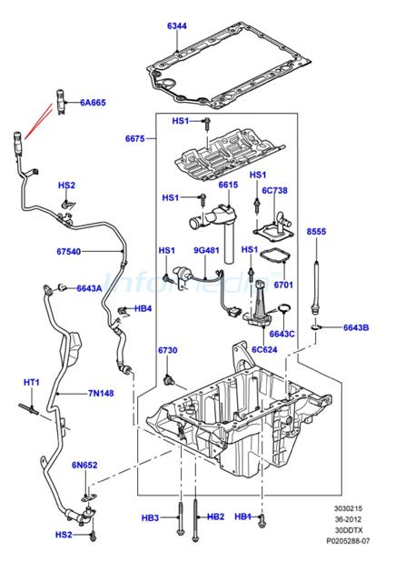Κάρτερ και φλάτζα και αισθητήρας λαδιού Range Rover Sport Model 2010-13