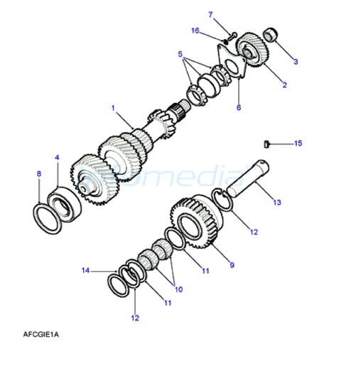 Άξονας πολαπλούν και ρουλεμαν σαζμάν Land Rover 90-110 LT85 -M06