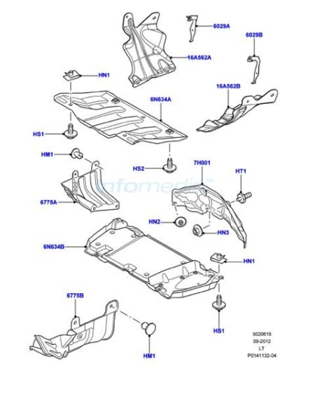 Ποδιές και θόλος εμπρός range rover sport model 2005 - 2009