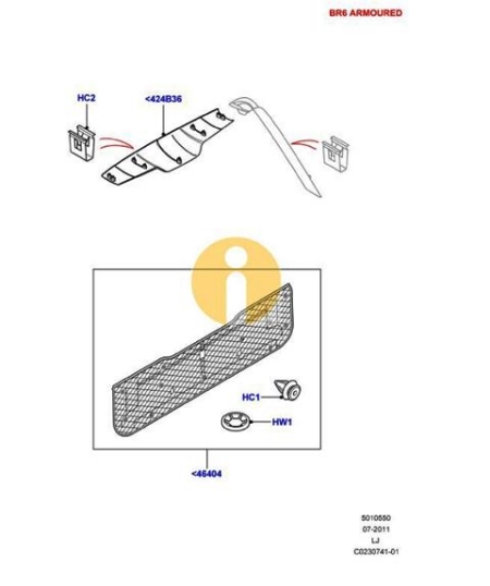Τριμ 5ης πόρτας Range Rover LT322