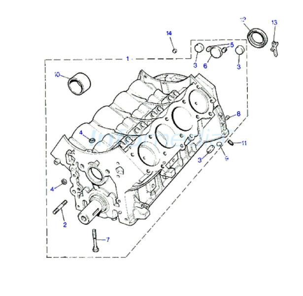 Κορμός μηχανής και μέταλλα εκκεντροφόρου Range Rover Classic V8 EFI