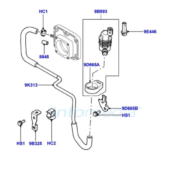 Βαλβίδα κανίστρου Range Rover LT322 4400cc V8 -Model2009