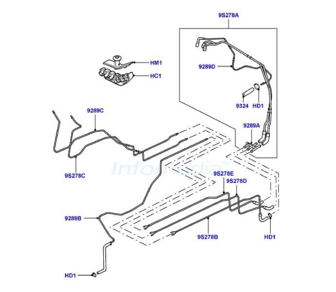 Σωληνάκια Καύσιμου Range Rover LT322 3000cc Diesel -Model2009