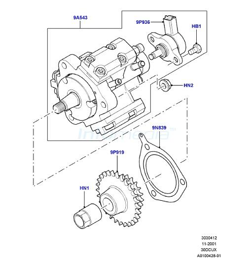 Αντλία πετρελαίου Range Rover LT322 3.000cc Diesel Model2002-