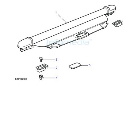 Ταζέρα (κουρτίνα) freelander model 1999 - 2005