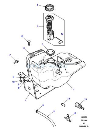 Αντλία βενζίνης και ρεζερβουάρ range rover π38 -model 1999