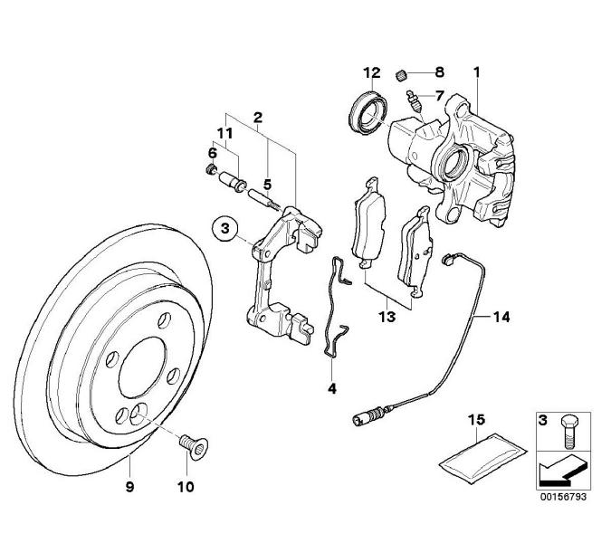 Δαγκάνα και δισκόπλακα και τακάκια Mini R50-2-3