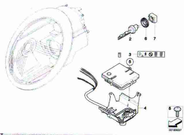 Πλακέτα και λάμπα φαναριού (xenon) εμπρός mini bmw r50 r52 r53 -model04