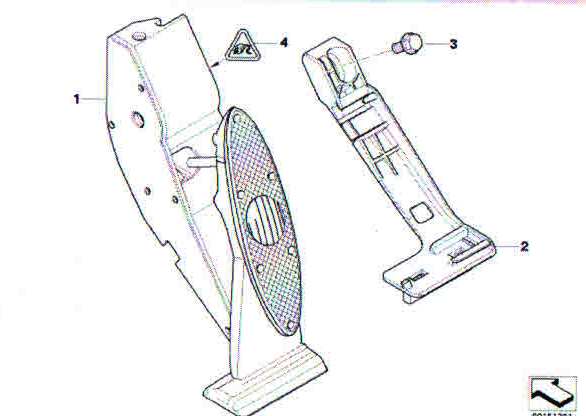 Πεταλίερα γκαζιού Mini R50 - R52 -R53 -Model2006