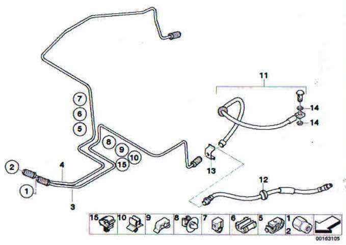 Μαρκούτσια και σωληνάκια φρένων πίσω Mini R50-2-3